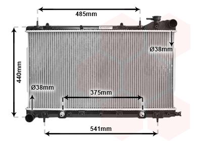 VAN WEZEL Radiators, Motora dzesēšanas sistēma 51002049